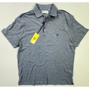 CXL by Christian Lacroix Polo Shirt Men XL Blue NWT Stretch Casual Golf Tee
